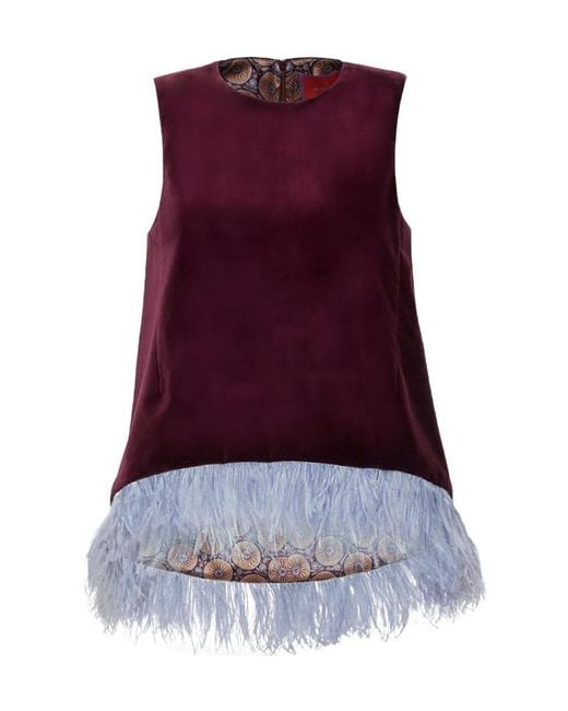 LaDoubleJ Purple La Scala Top