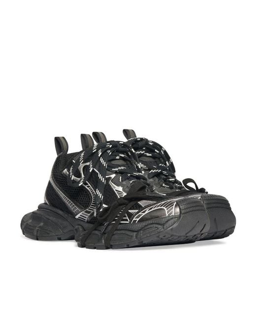 Balenciaga Black 3Xl Lace-Up Sneakers for men