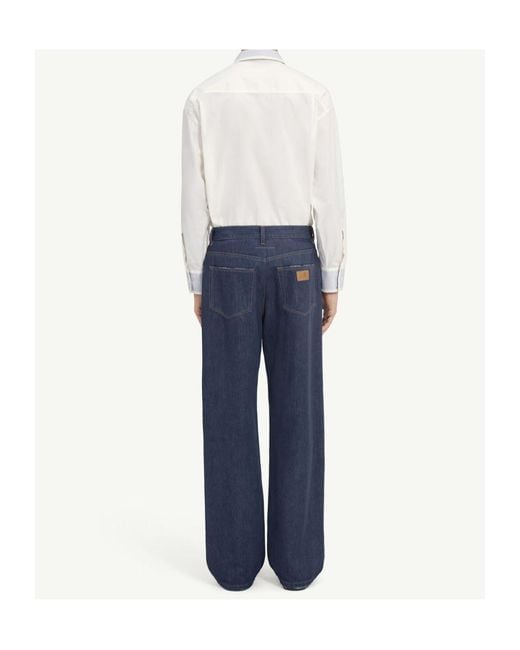 MM6 by Maison Margiela Blue Wide-Leg Jeans for men