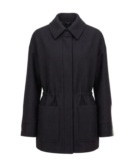 Patrizia Pepe Blue Long-Sleeved Coat