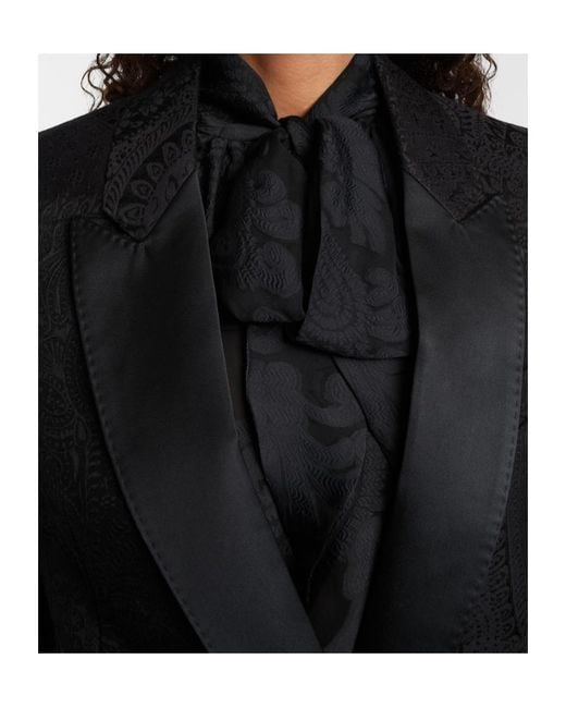 Etro Blue Double-Breasted Blazer