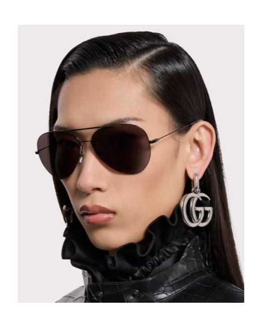 Gucci Multicolor Eyewear Pilot Frame Sunglasses for men