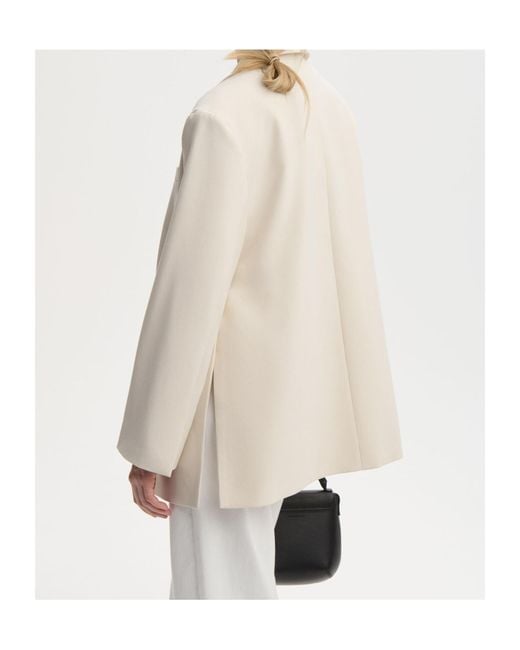 By Malene Birger Natural Adele Single-Breasted Blazer