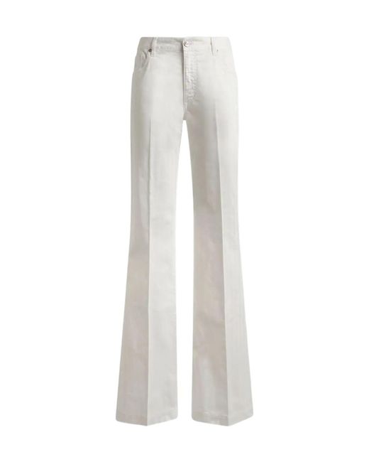Etro White Straight-Leg Jeans