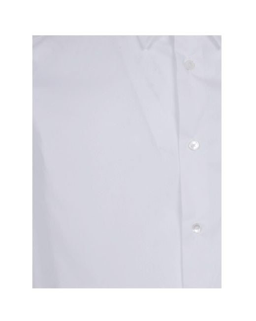 Paul Smith White Long Sleeved Buttoned Shirt for men