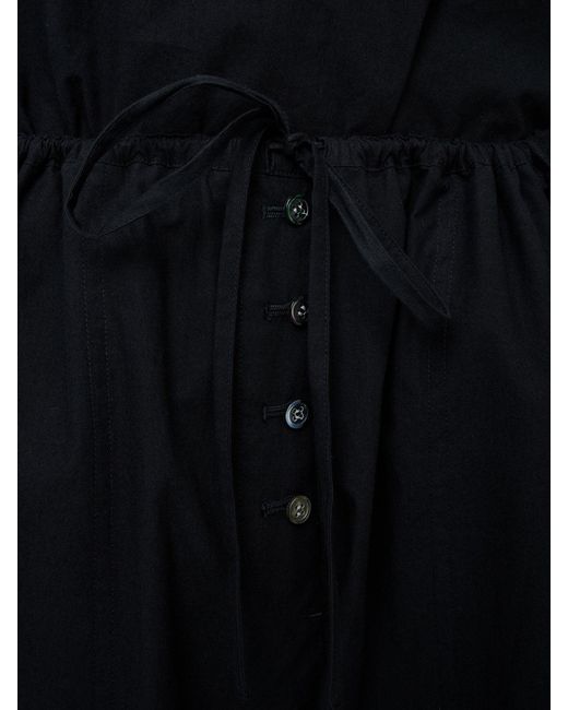 Studio Nicholson Black Drawstring Casual Pants