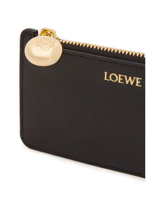 Loewe Black Pebble Zipped Coin Cardholder