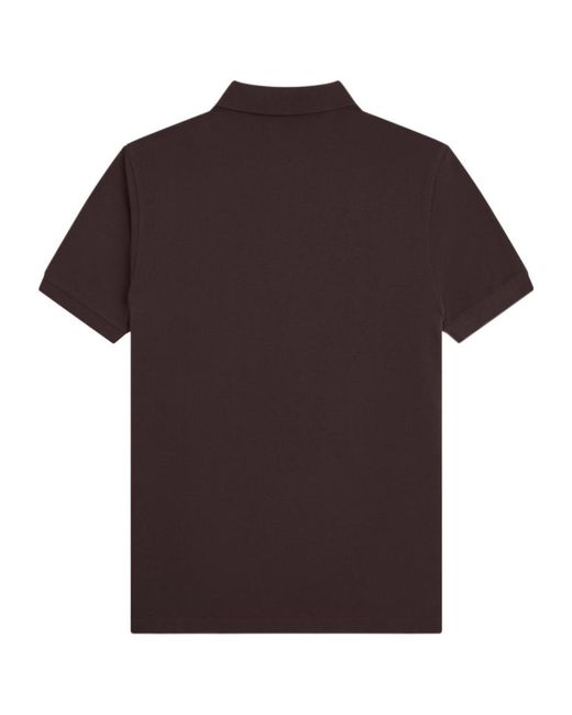 Fred Perry Brown Short-Sleeved Polo Shirt for men