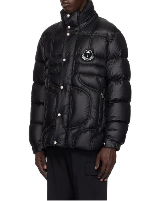 Moncler Black X Palm Angels Cherith Hooded Short Down Jacket