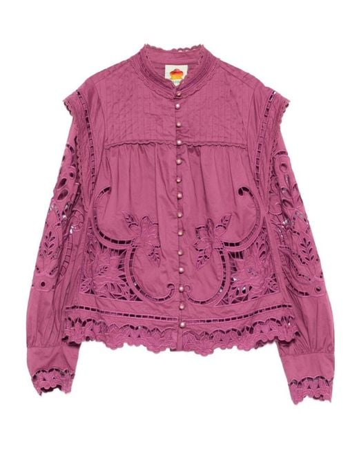 Farm Rio Purple Blouses