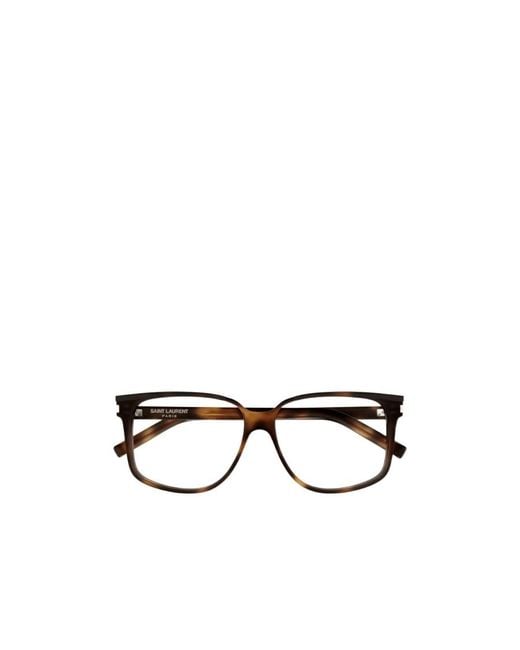 Saint Laurent White Eyewear Square Frame Glasses for men