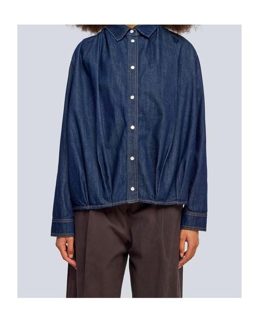 Semicouture Blue Denim Shirt