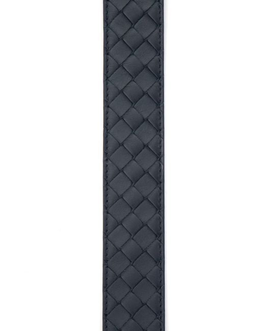 Bottega Veneta Blue Intrecciato Weave Belt for men