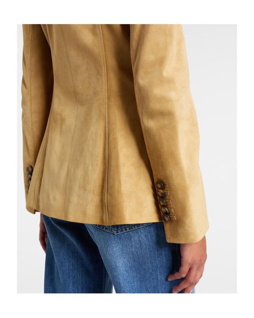 Veronica Beard Natural Orrin Suede Jacket