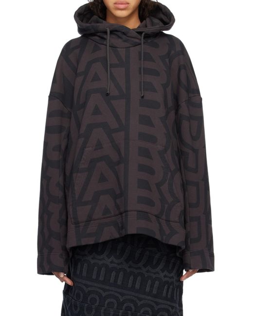Marc Jacobs Black Monogram Oversized Hoodie