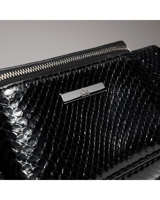 Gucci Black Flatpack Python Small Belt Bag for men