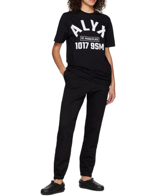 1017 ALYX 9SM Black 1017 9Sm Logo Printed Crewneck T-Shirt for men