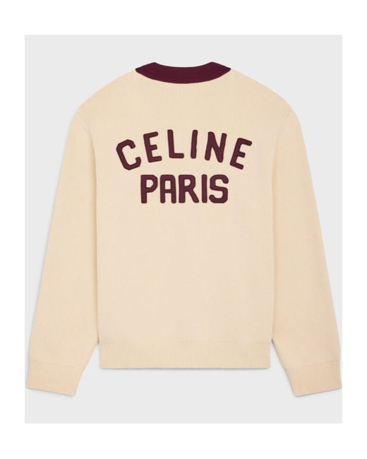 Céline Natural College Cardigan for men