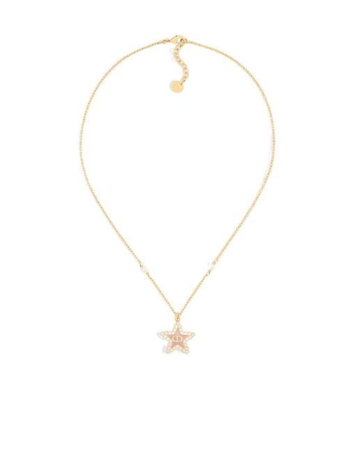 Dior White Petit Cd Lucky Baroque Necklace