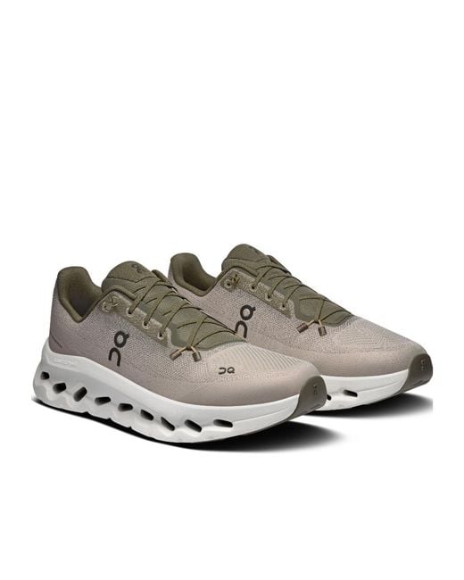 On Shoes Gray Cloudtilt Lace-Up Sneakers for men