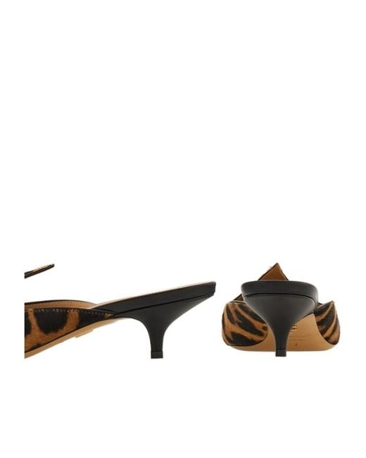 Ferragamo Brown Ferragamo Dorye Pointed-Toe Mules