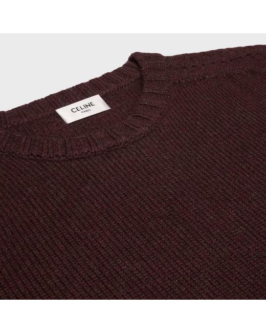 Céline Purple Crewneck Sweater