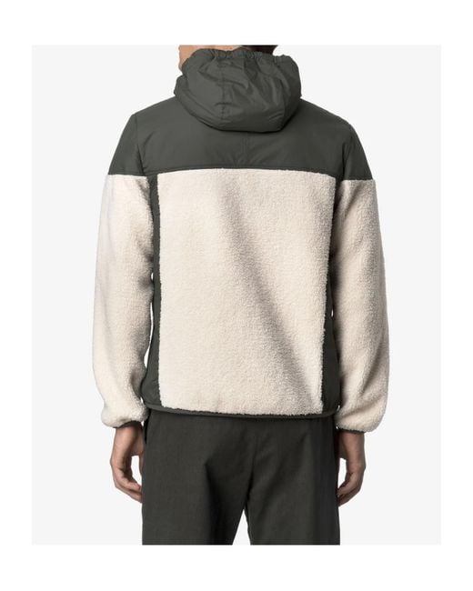 K-Way Multicolor Samson 4.0 Teddy Hooded Jacket for men