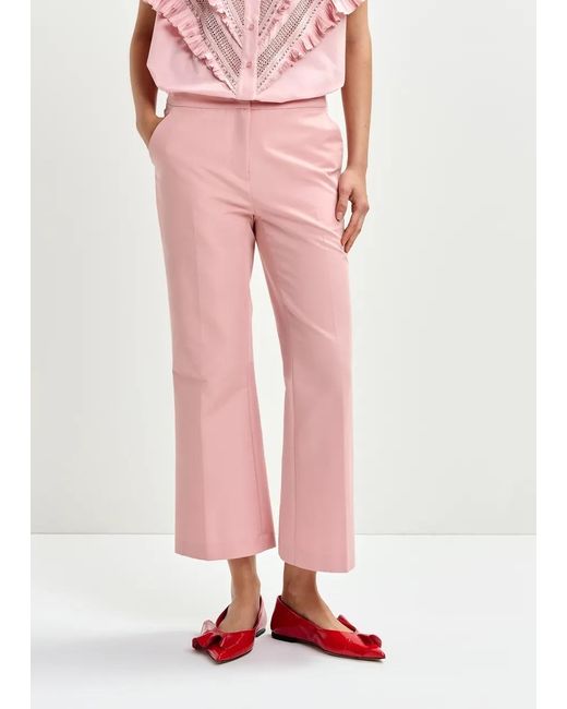 Essentiel Antwerp Pink Flared Trousers