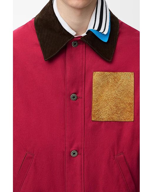 Loewe Red Workwear Jacket for men