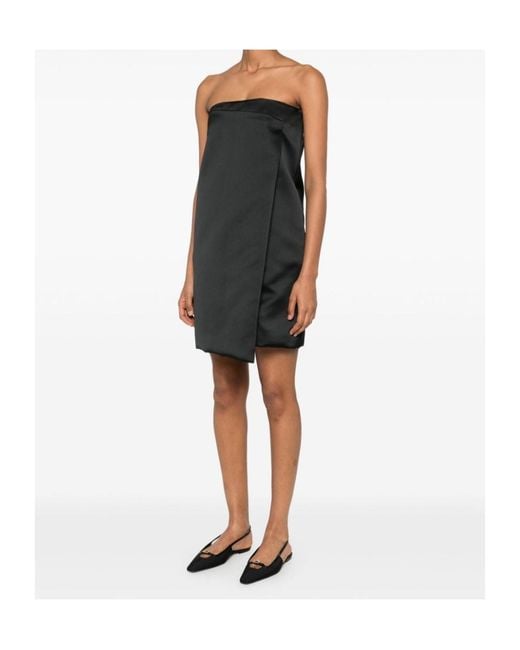 Philosophy Di Lorenzo Serafini Black Wrap Mini Dress