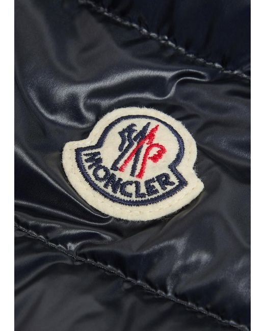 Moncler Blue High-Neck Down Vest for men
