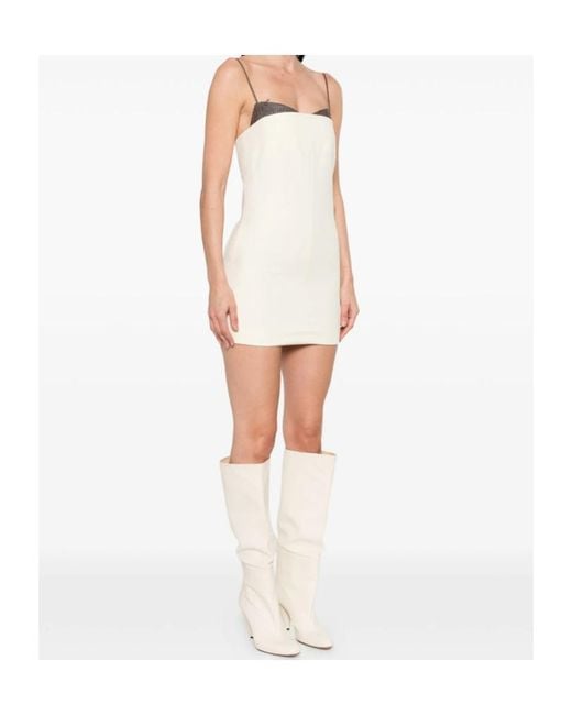 Entire studios Natural Panelled Mini Dress