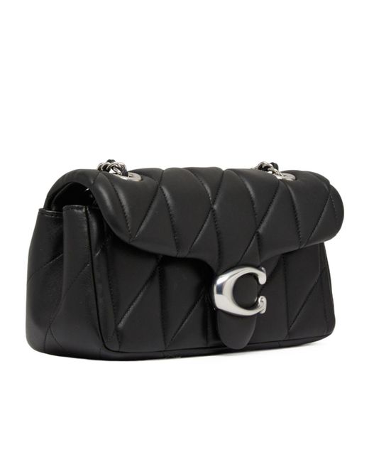 COACH Black Quilted Tabby 20 Shoulder Bag