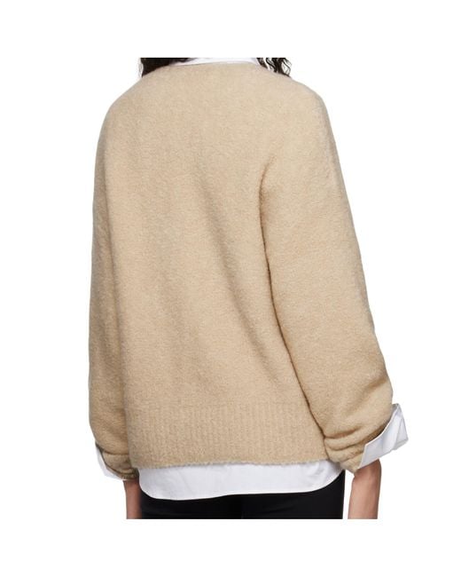 arch4 Natural Crew Neck Long Sleeve Sweater