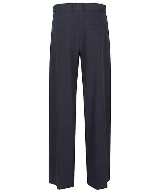The Row Blue Casual Pants With Belt Loops