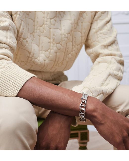 Dior Cd Icon Chain Link Bracelet in Metallic for Men | Lyst UK