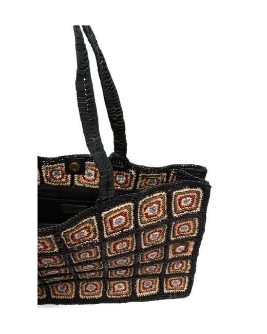 IBELIV Black Squared Tote Bag