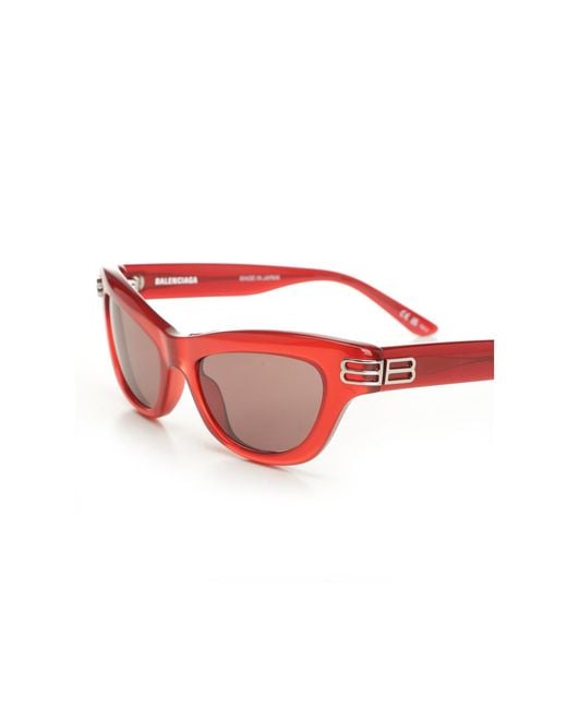 Balenciaga Pink Eyewear Cat-Eye Frame Sunglasses