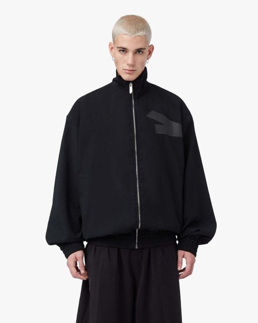 Gcds Blue Logo-Tape Bomber Jacket for men