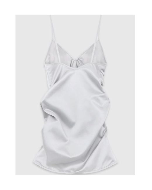 we11done White Logo Halter Skirt