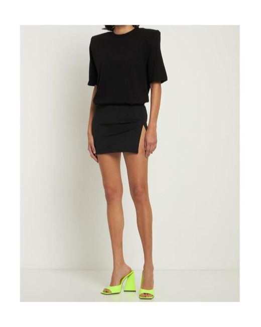 GIUSEPPE DI MORABITO Black Lycra Mini Skirt