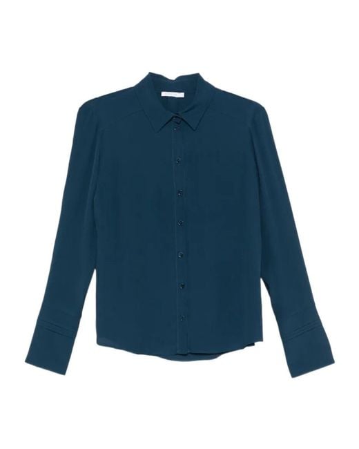 Patrizia Pepe Blue Classic Button-Up Shirt