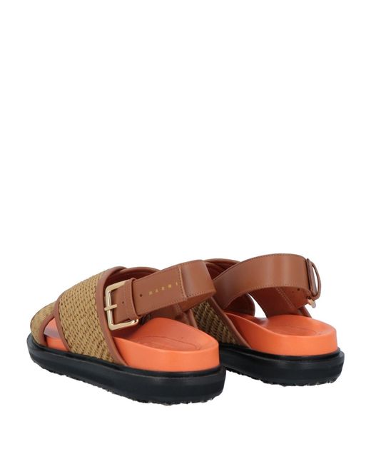 Marni Brown Slingback Sandals