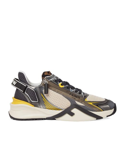Fendi Multicolor Flow Lace-Up Sneakers for men
