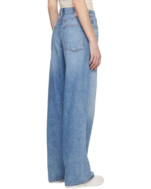 Rag & Bone Blue Straight-Leg Denim Trousers