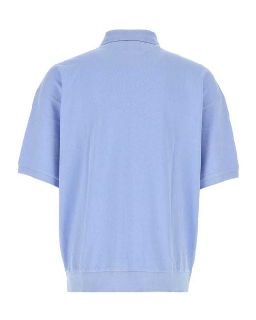 Polo Ralph Lauren Blue Oversized Knit Polo Shirt for men