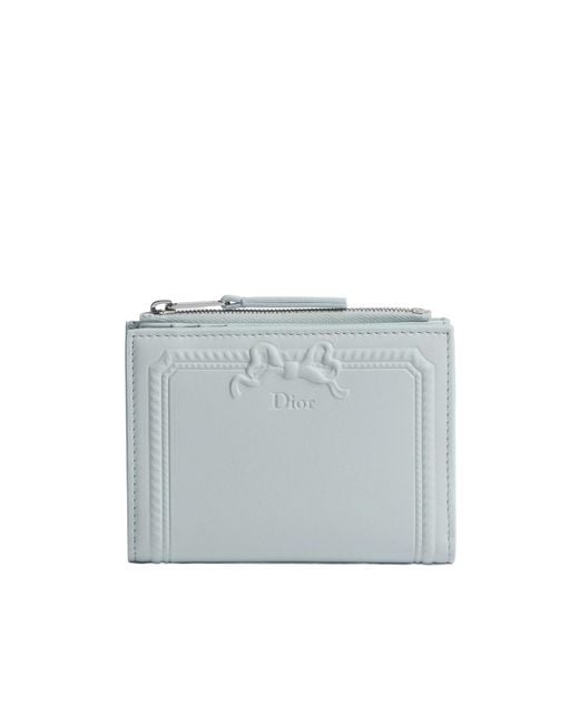 Dior Gray Medaillon Dahlia Wallet