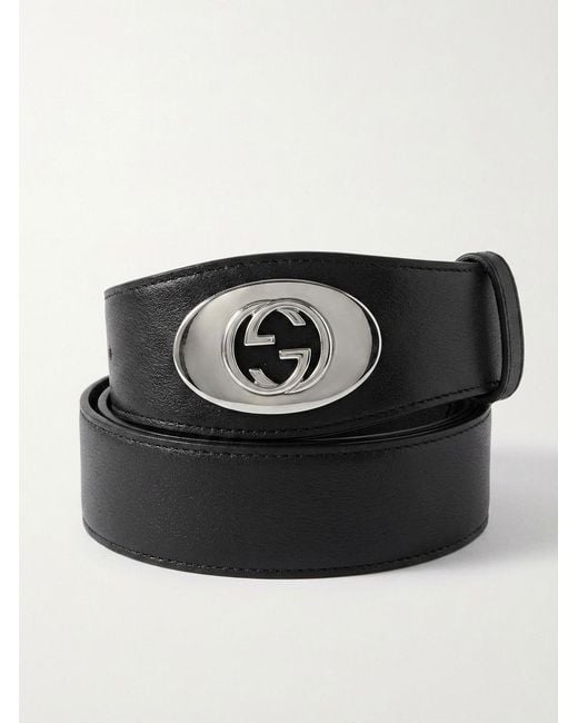 Gucci Multicolor Belt With Square Buckle for men