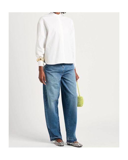 MAX&Co. White Long Sleeve Shirt