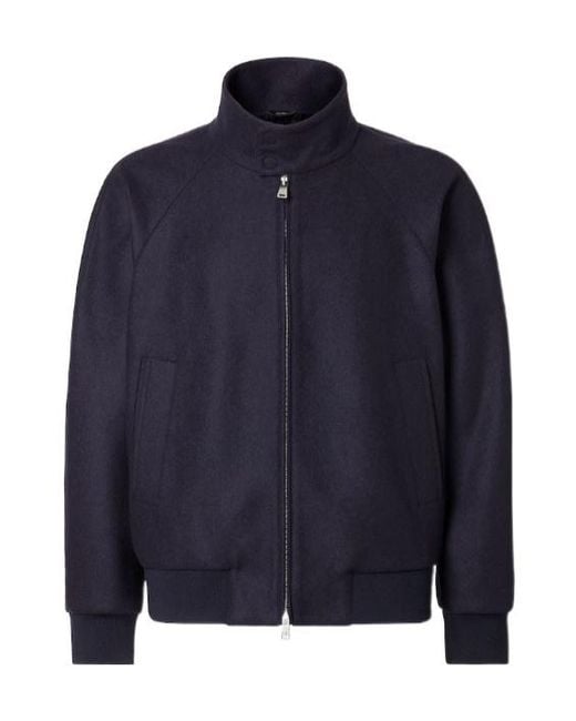 Fendi Blue Cashmere Bomber for men
